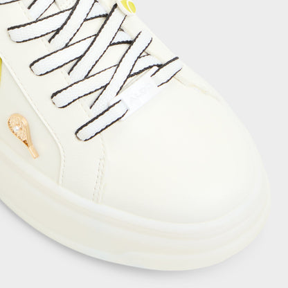 Clubchamp White Combo Women's Platform and wedge sneakers - Low top sneaker | Aldo