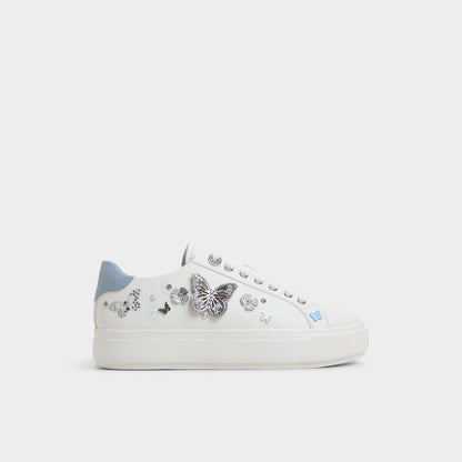 Saxony White/Multi Women's Platform and wedge sneakers - Low top sneaker | Aldo