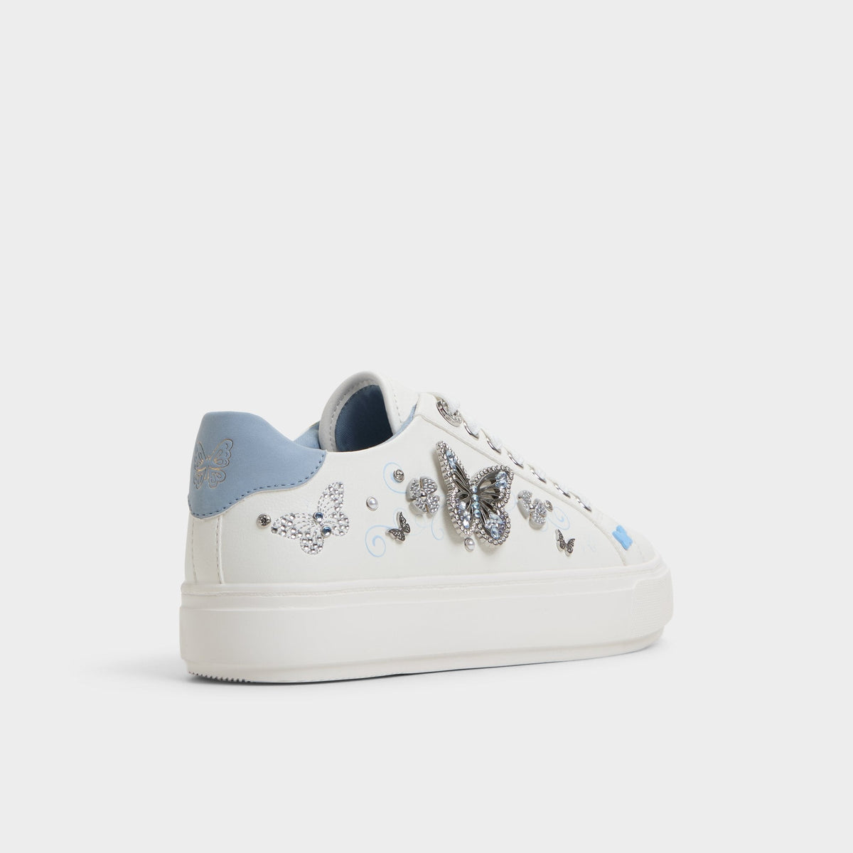 Saxony White/Multi Women's Platform and wedge sneakers - Low top sneaker | Aldo