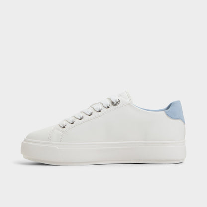 Saxony White/Multi Women's Platform and wedge sneakers - Low top sneaker | Aldo