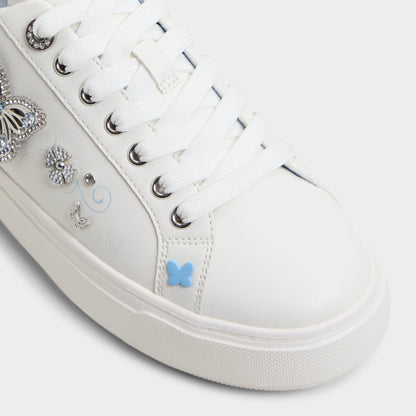 Saxony White/Multi Women's Platform and wedge sneakers - Low top sneaker | Aldo
