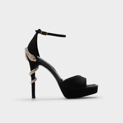 Medusa in Other Black 14266744 - Strappy heeled sandal, Platform | Aldo