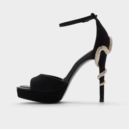 Medusa in Other Black 14266744 - Strappy heeled sandal, Platform | Aldo