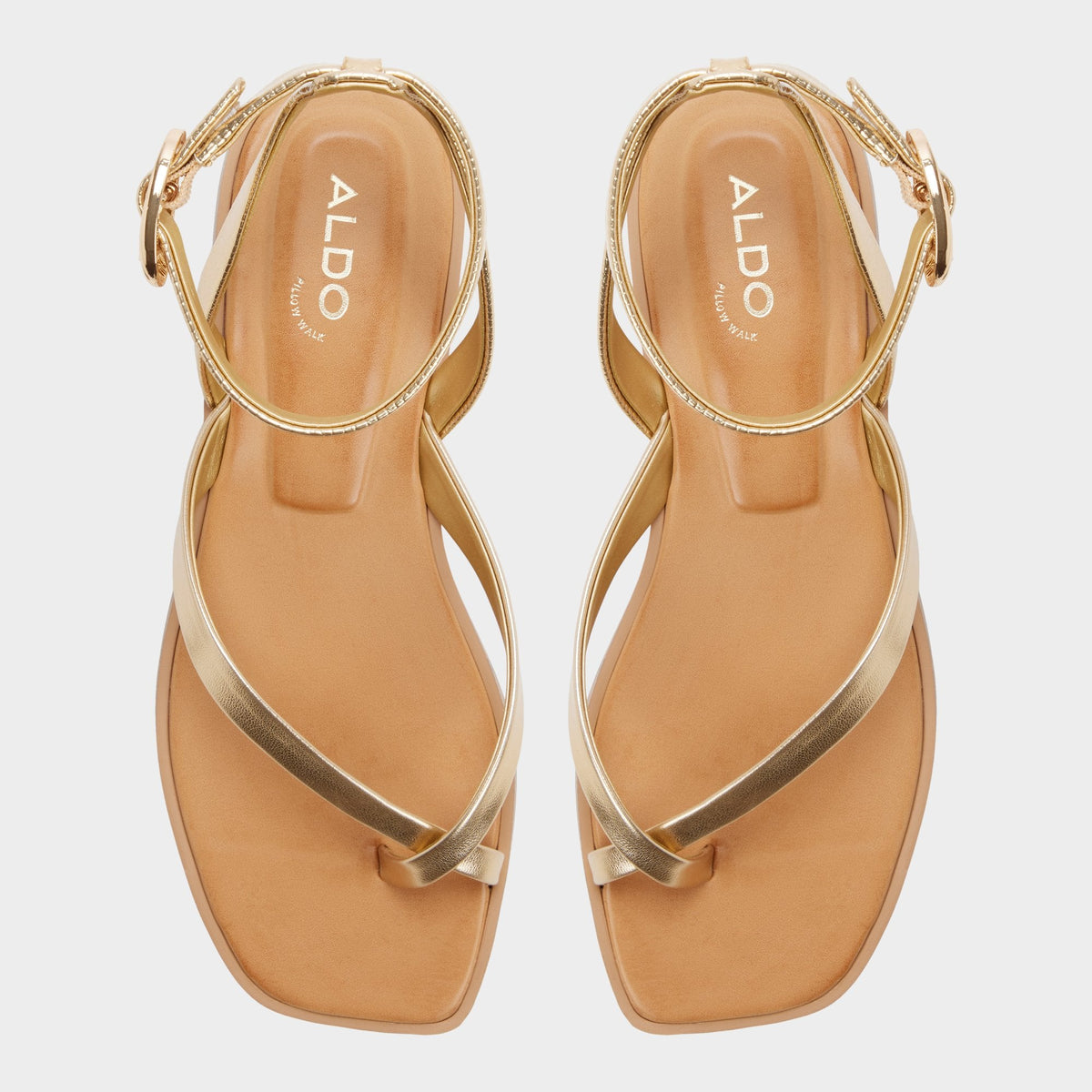 Daressi in Gold - Flat sandal | Aldo