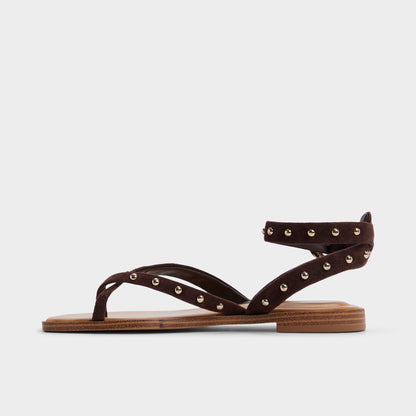 Daressi in Dark Brown - Flat sandal | Aldo