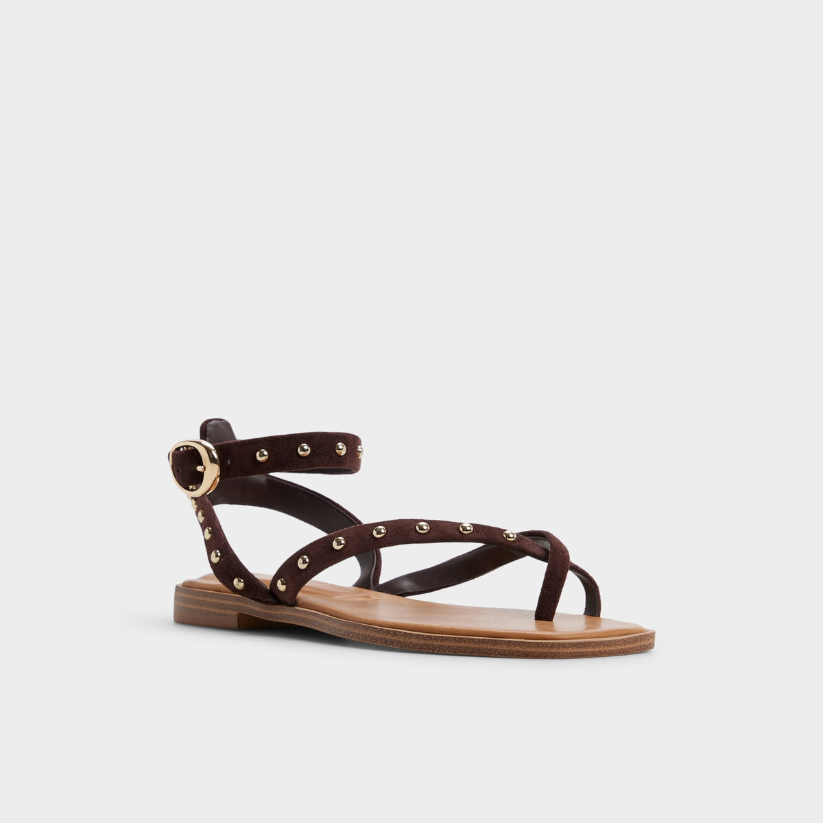 Daressi in Dark Brown - Flat sandal | Aldo