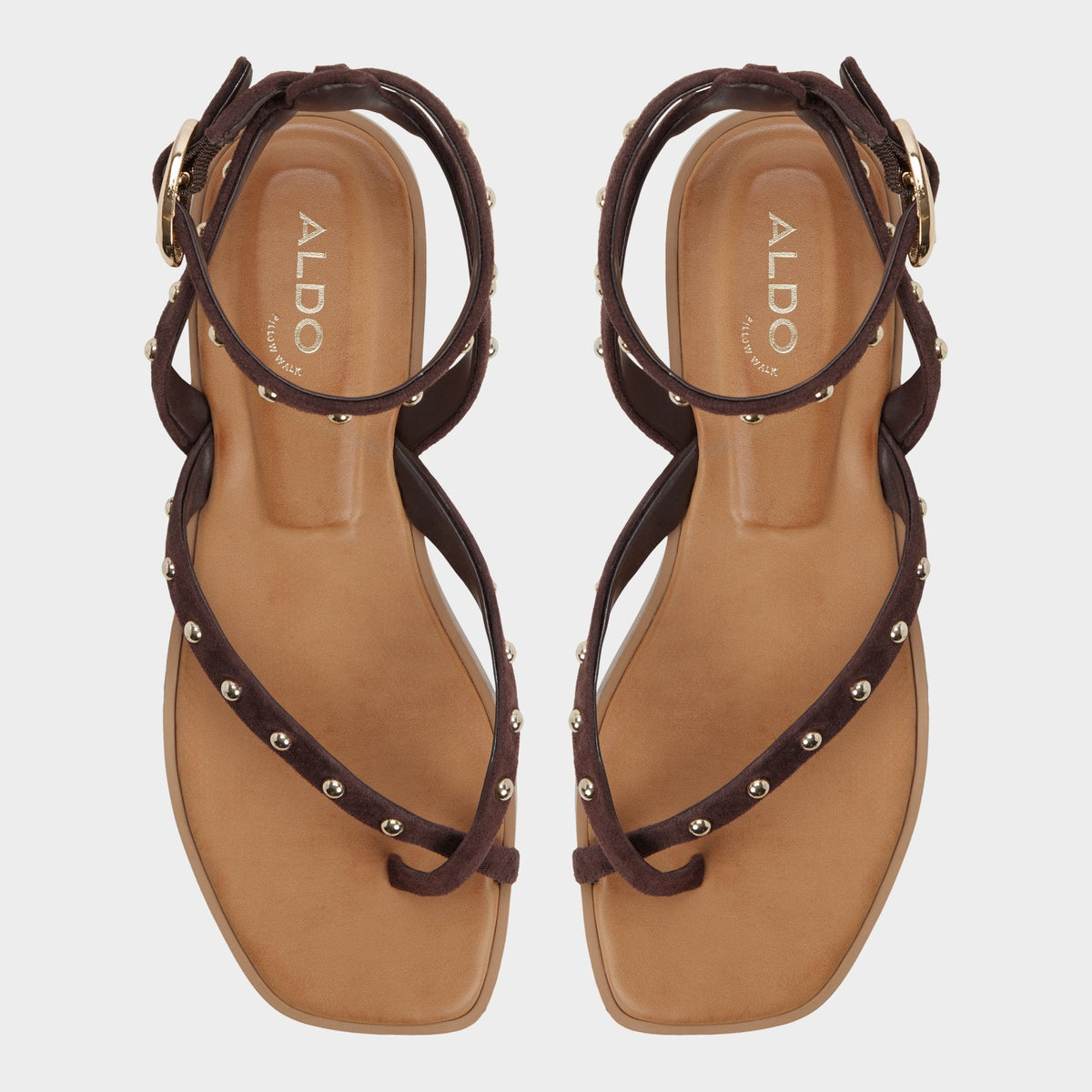 Daressi in Dark Brown - Flat sandal | Aldo