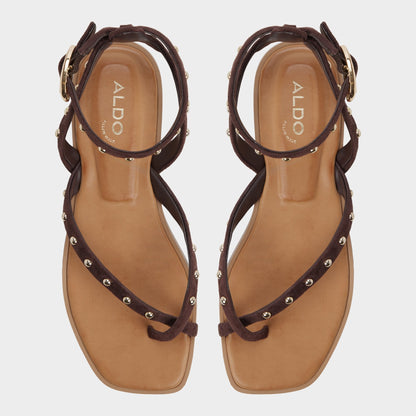 Daressi in Dark Brown - Flat sandal | Aldo