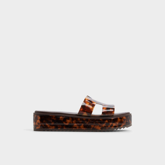 Anayelie in Open Brown - Slide sandal, Platform | Aldo