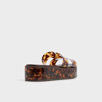 Anayelie in Open Brown - Slide sandal, Platform | Aldo