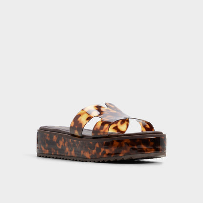 Anayelie in Open Brown - Slide sandal, Platform | Aldo