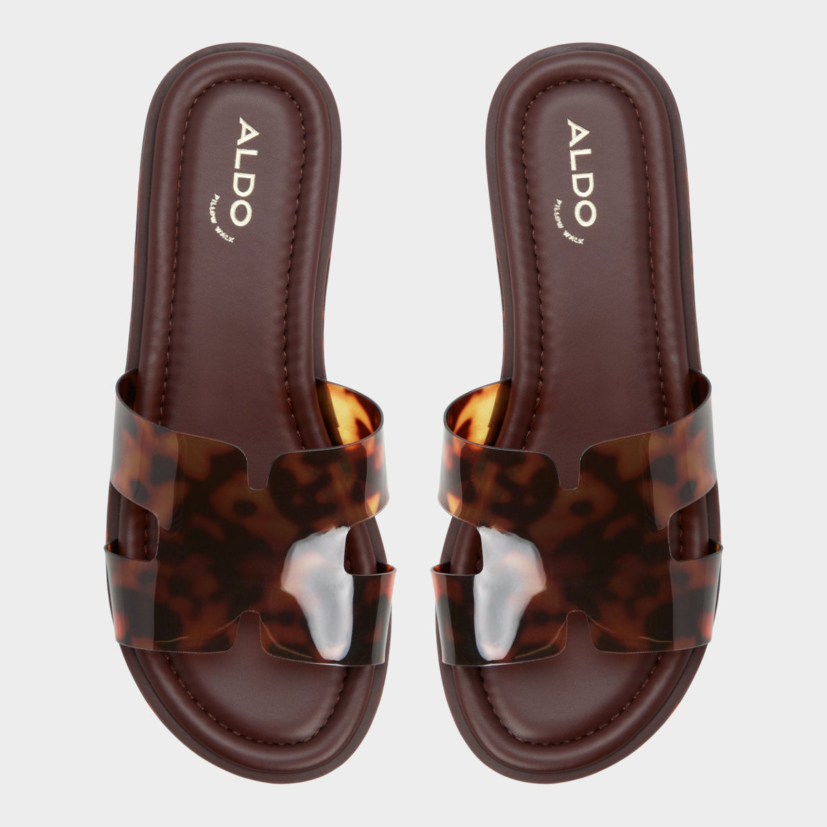 Anayelie in Open Brown - Slide sandal, Platform | Aldo