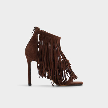 Nahana in Dark Brown - Strappy heeled sandal, Stiletto heel | Aldo
