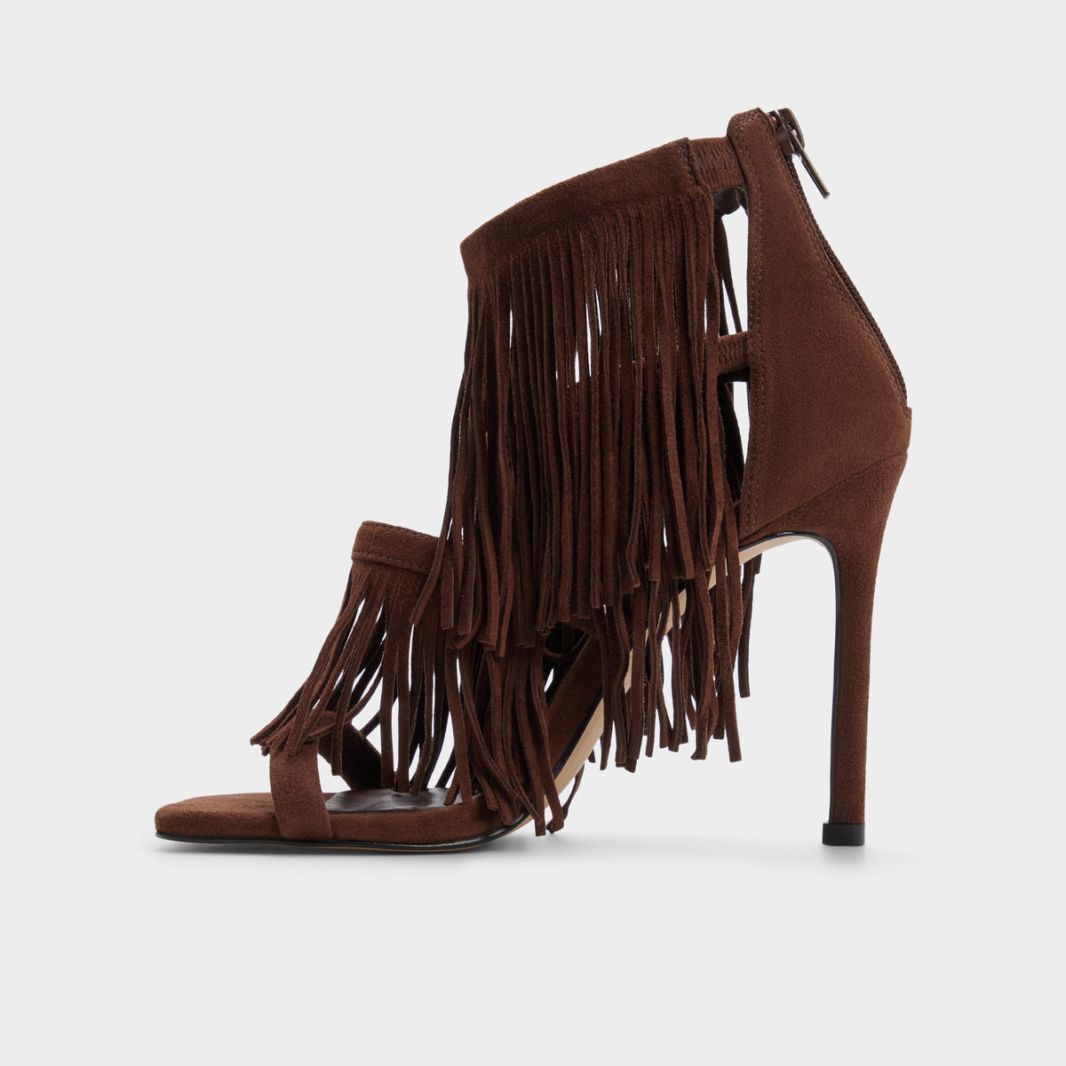 Nahana in Dark Brown - Strappy heeled sandal, Stiletto heel | Aldo
