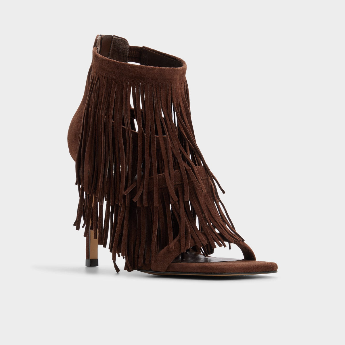 Nahana in Dark Brown - Strappy heeled sandal, Stiletto heel | Aldo