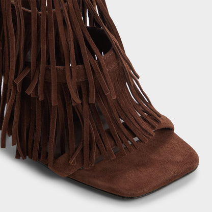 Nahana in Dark Brown - Strappy heeled sandal, Stiletto heel | Aldo