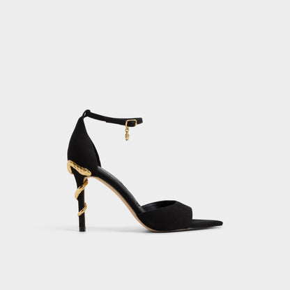 Medeza in Black - Strappy heeled sandal | Aldo
