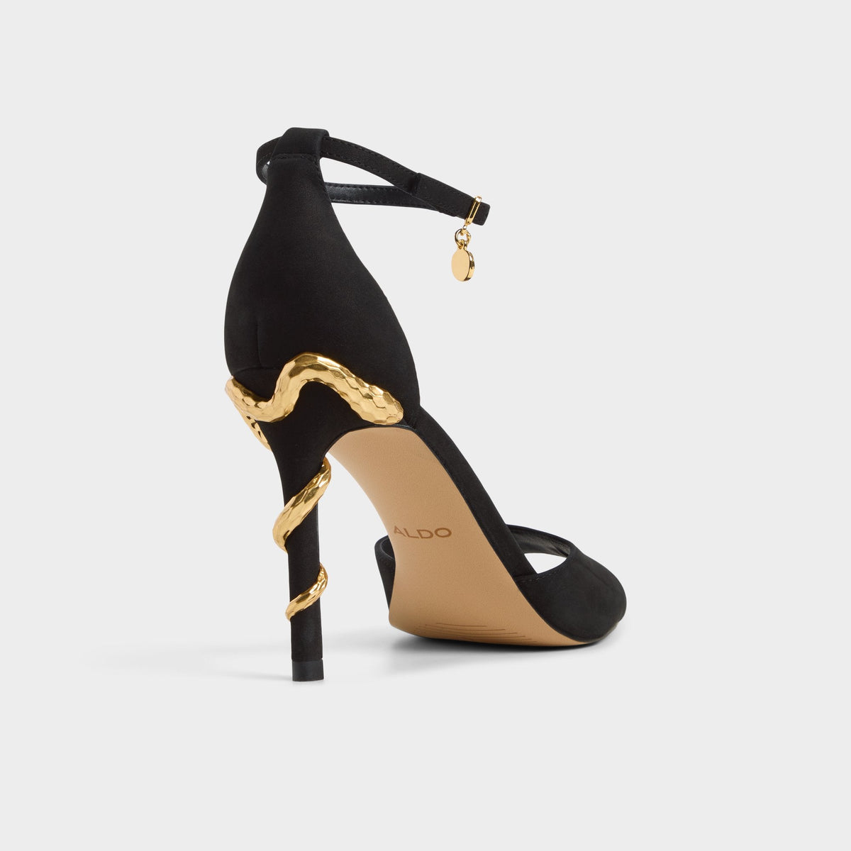 Medeza in Black - Strappy heeled sandal | Aldo