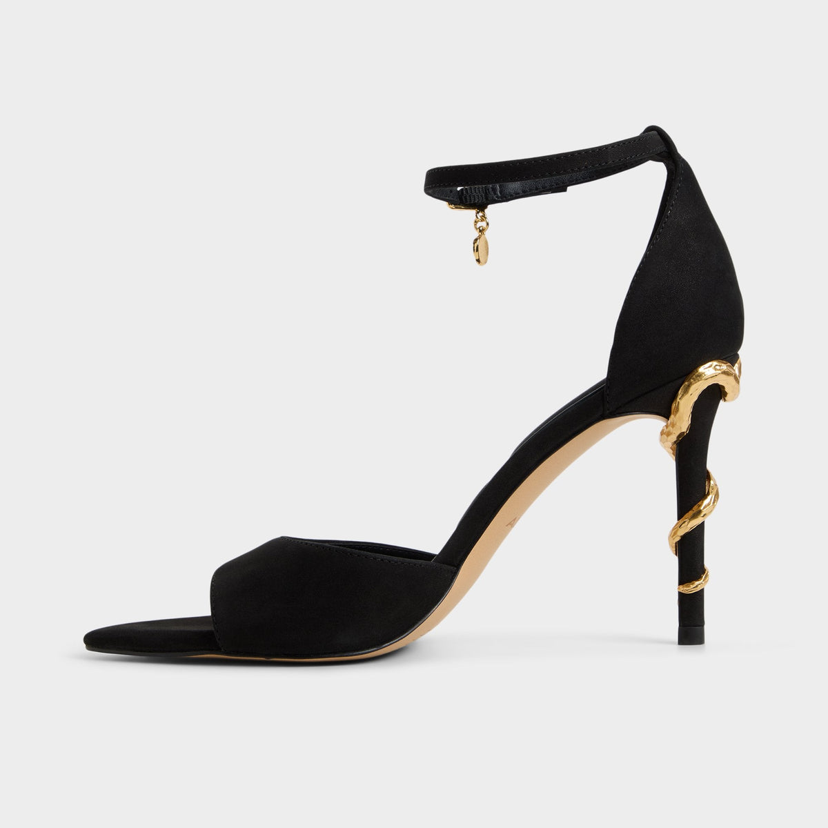 Medeza in Black - Strappy heeled sandal | Aldo