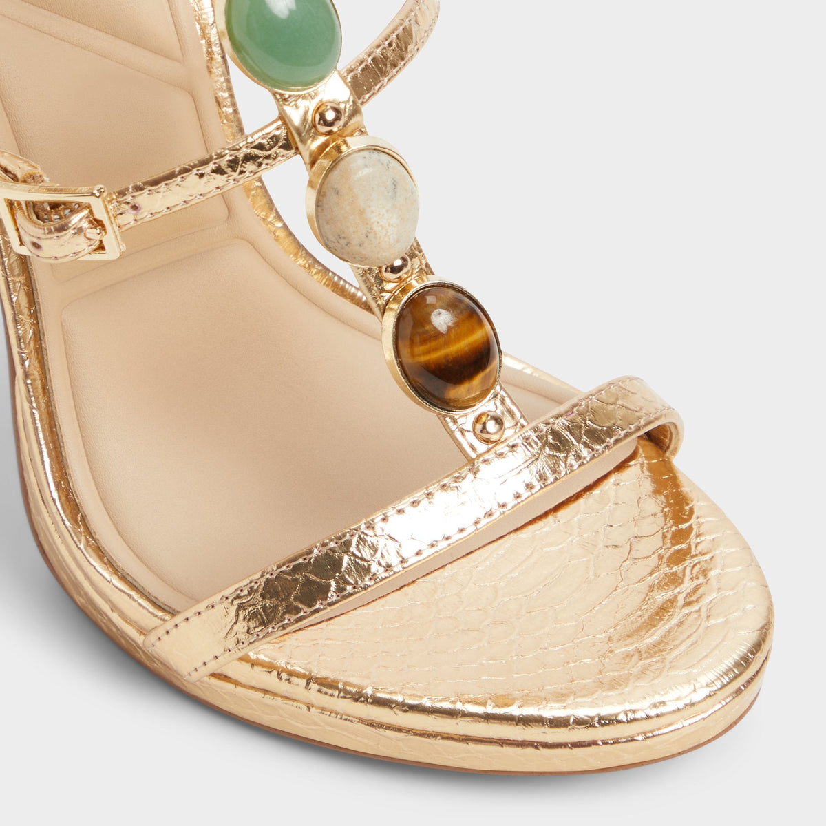 Opalia Gold Women's Strappy sandals - Strappy heeled sandal, Platform | Aldo