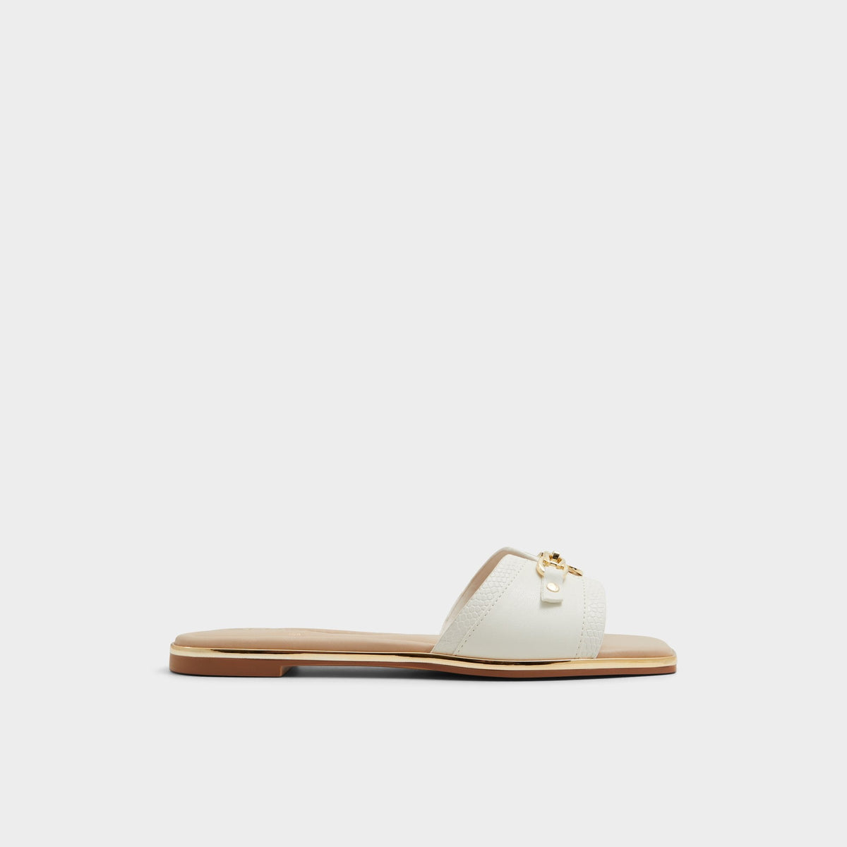 Alamassi Open White Women's Flats - Slide sandal | Aldo