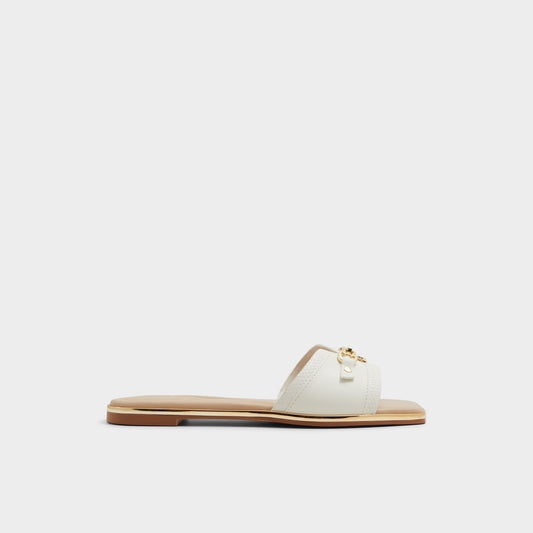 Alamassi Open White Women's Flats - Slide sandal | Aldo
