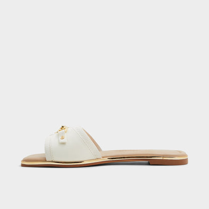 Alamassi Open White Women's Flats - Slide sandal | Aldo