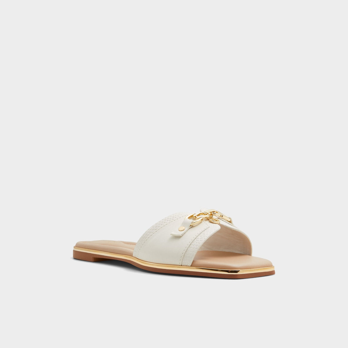 Alamassi Open White Women's Flats - Slide sandal | Aldo