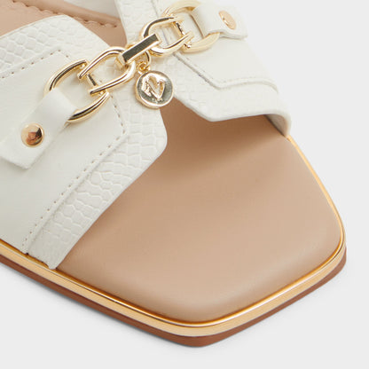 Alamassi Open White Women's Flats - Slide sandal | Aldo