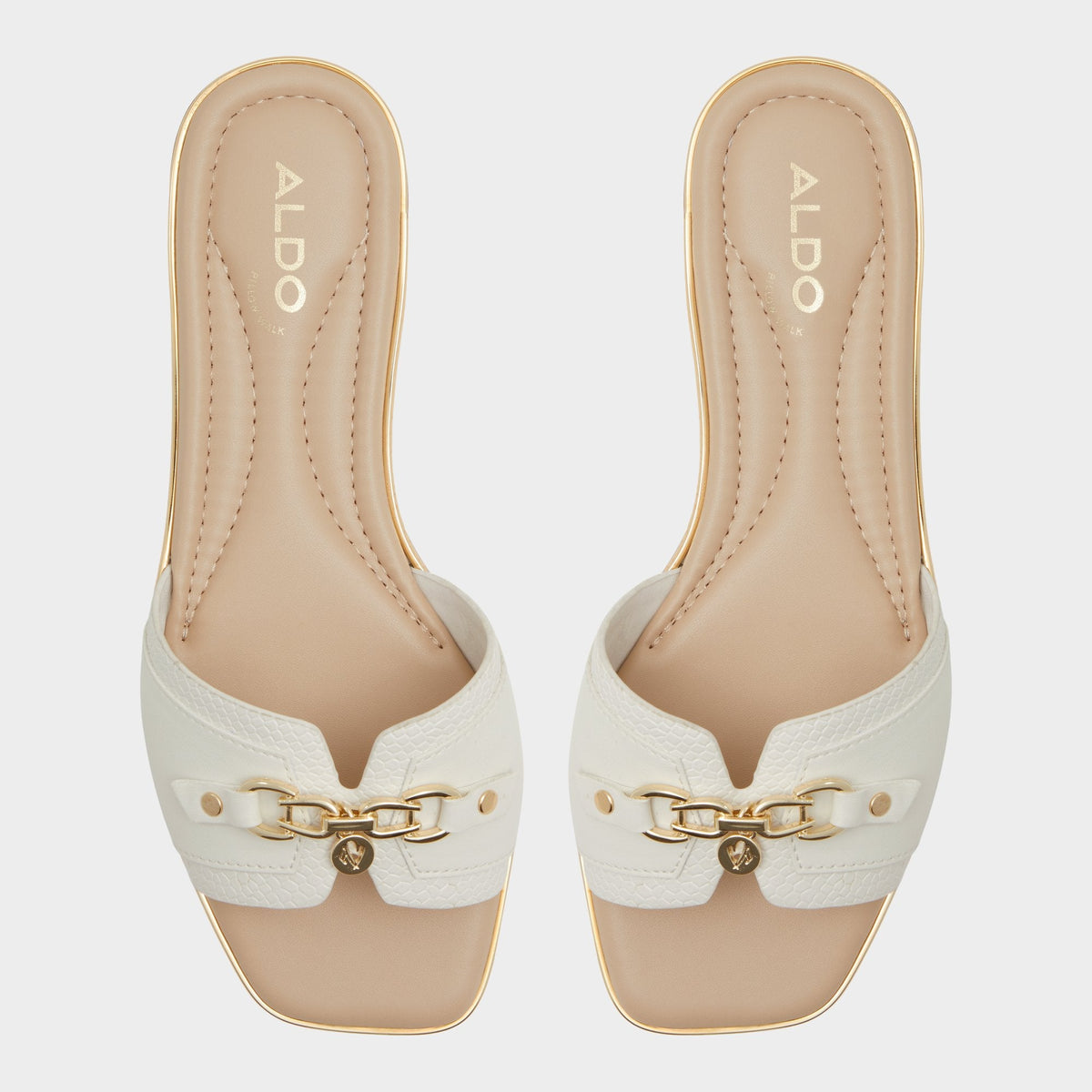 Alamassi Open White Women's Flats - Slide sandal | Aldo