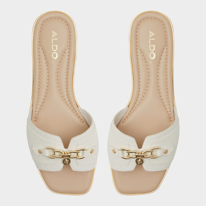 Alamassi Open White Women's Flats - Slide sandal | Aldo