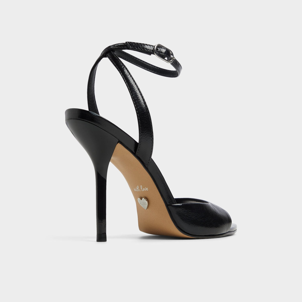 Forevermore Black Women's Strappy sandals - Strappy heeled sandal, Stiletto heel | Aldo