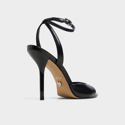 Forevermore Black Women's Strappy sandals - Strappy heeled sandal, Stiletto heel | Aldo