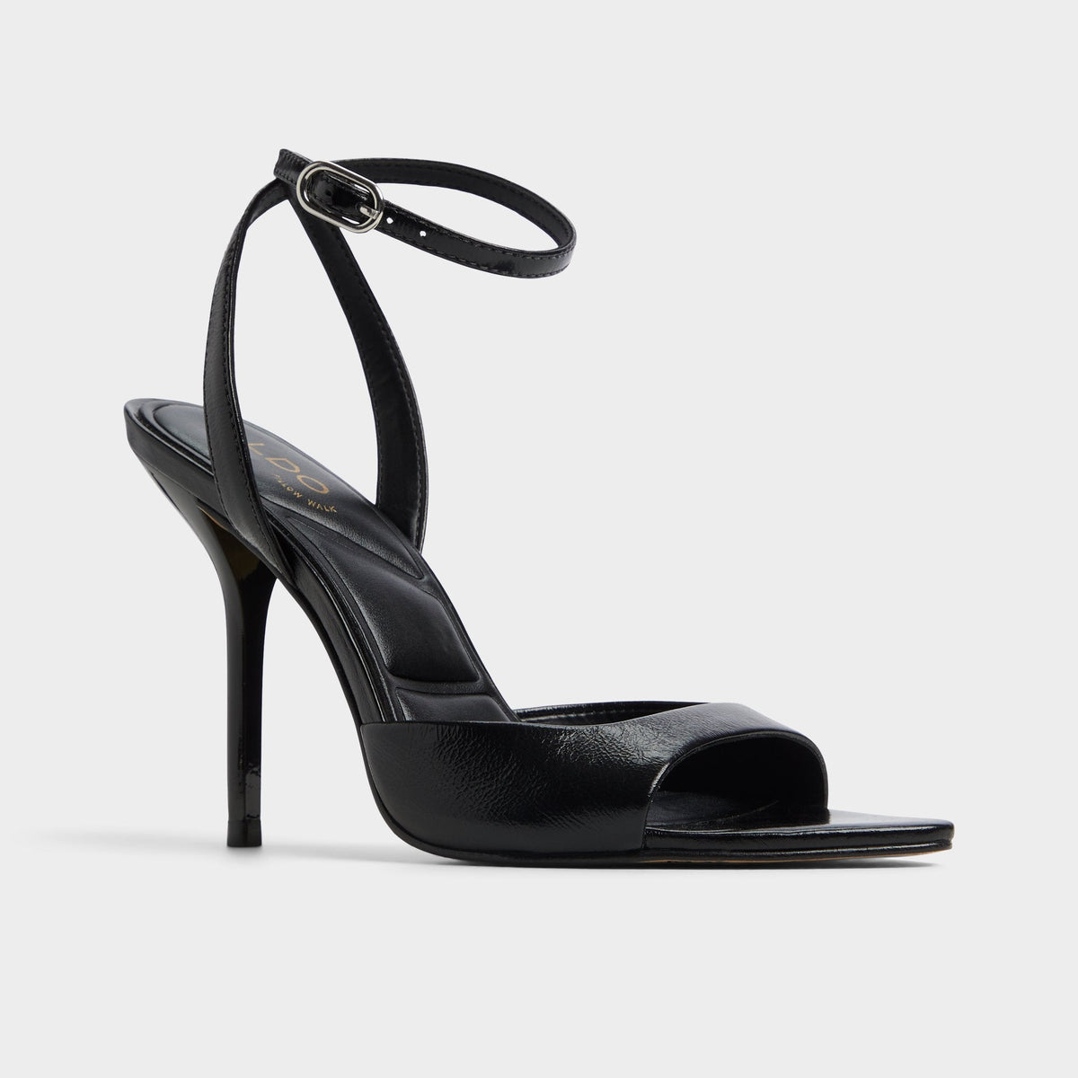 Forevermore Black Women's Strappy sandals - Strappy heeled sandal, Stiletto heel | Aldo