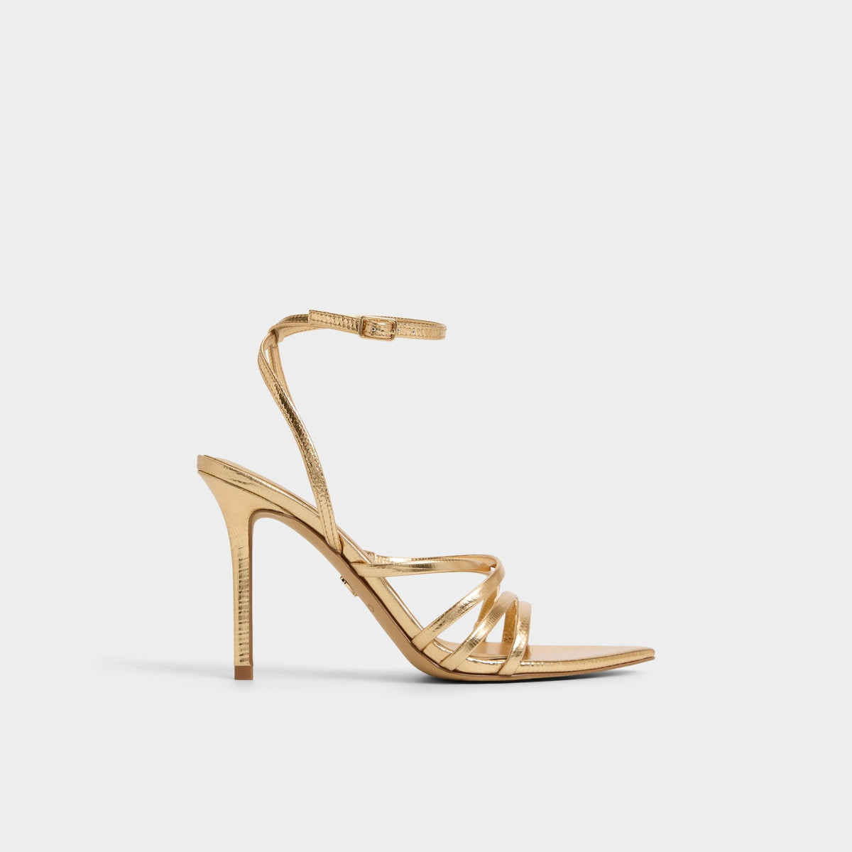 Solania Gold Women's Heeled sandals - Strappy heeled sandal, Stiletto heel | Aldo