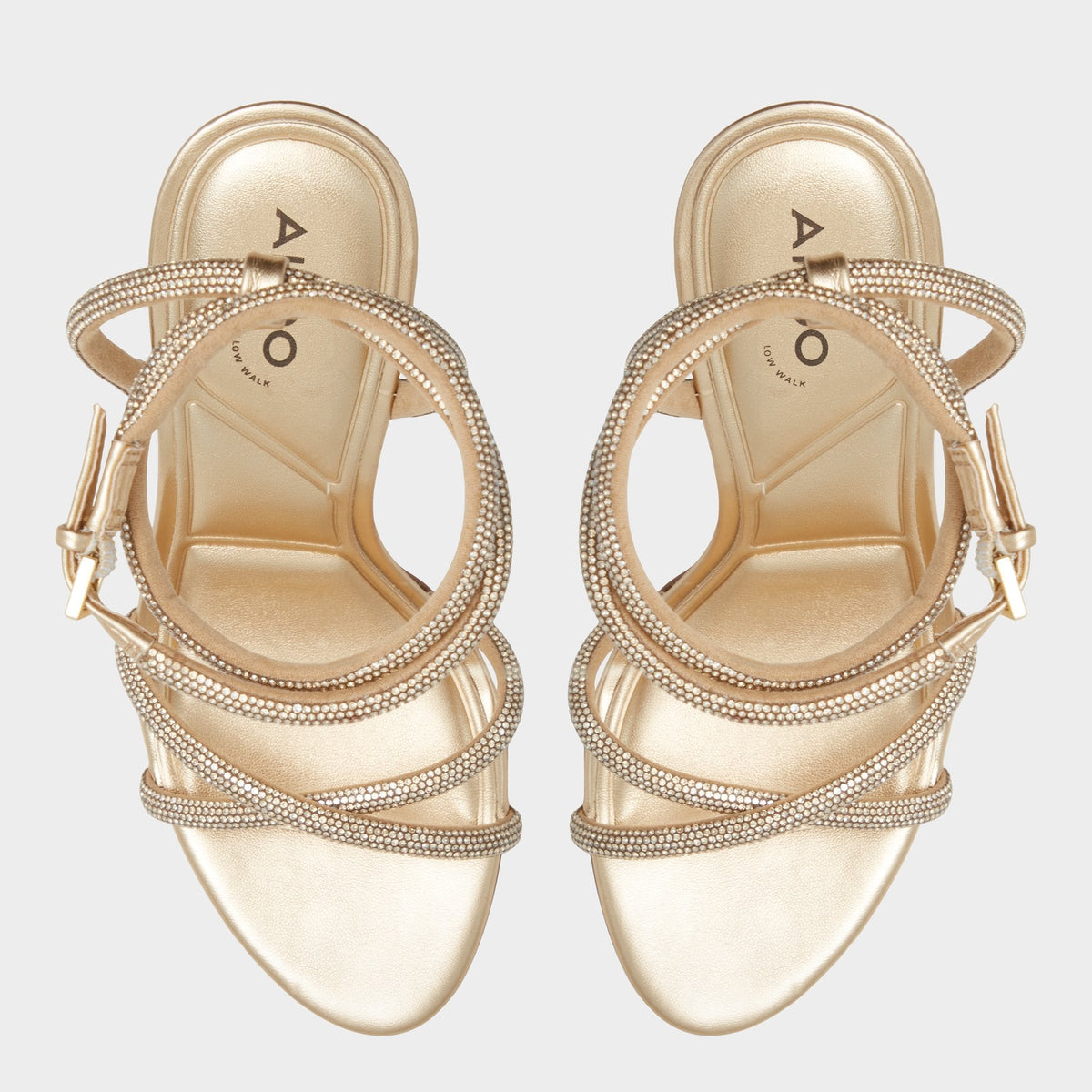 Manaelden Gold Women's Heeled sandals - Strappy heeled sandal, Stiletto heel | Aldo