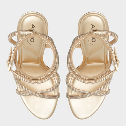 Manaelden Gold Women's Heeled sandals - Strappy heeled sandal, Stiletto heel | Aldo