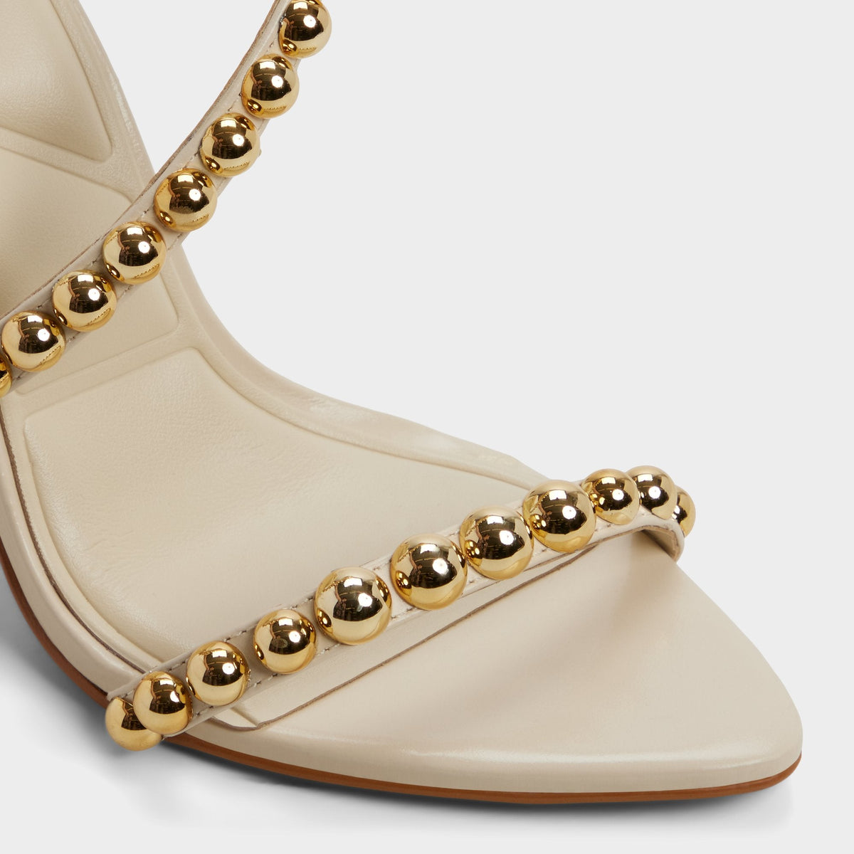 Attey in Cream - Strappy heeled sandal, Stiletto heel | Aldo