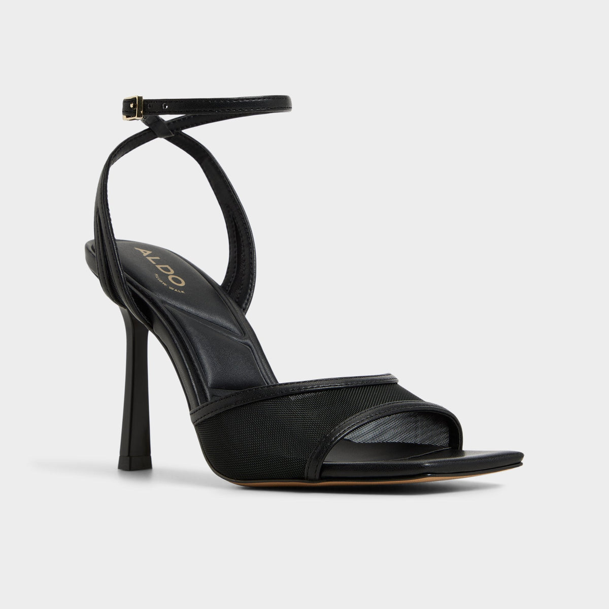 Sharra in Black 14119591 - Strappy heeled sandal, Stiletto heel | Aldo