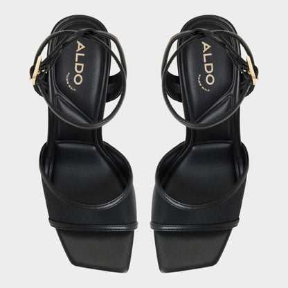 Sharra in Black 14119591 - Strappy heeled sandal, Stiletto heel | Aldo