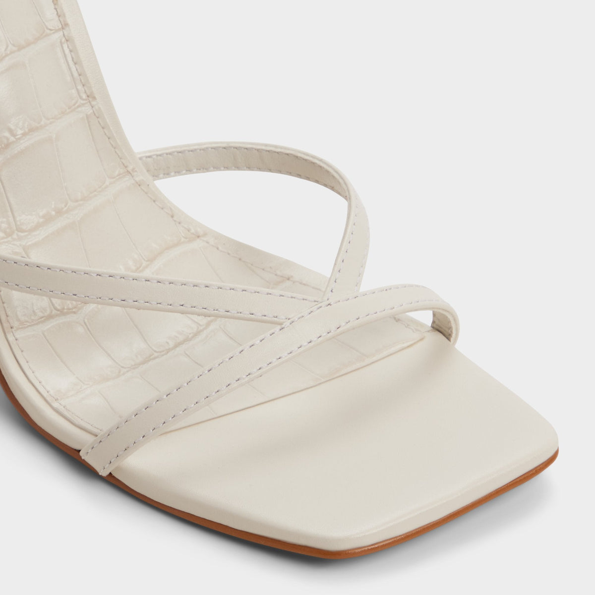 Beachglass in White Bone - Strappy heeled sandal | Aldo