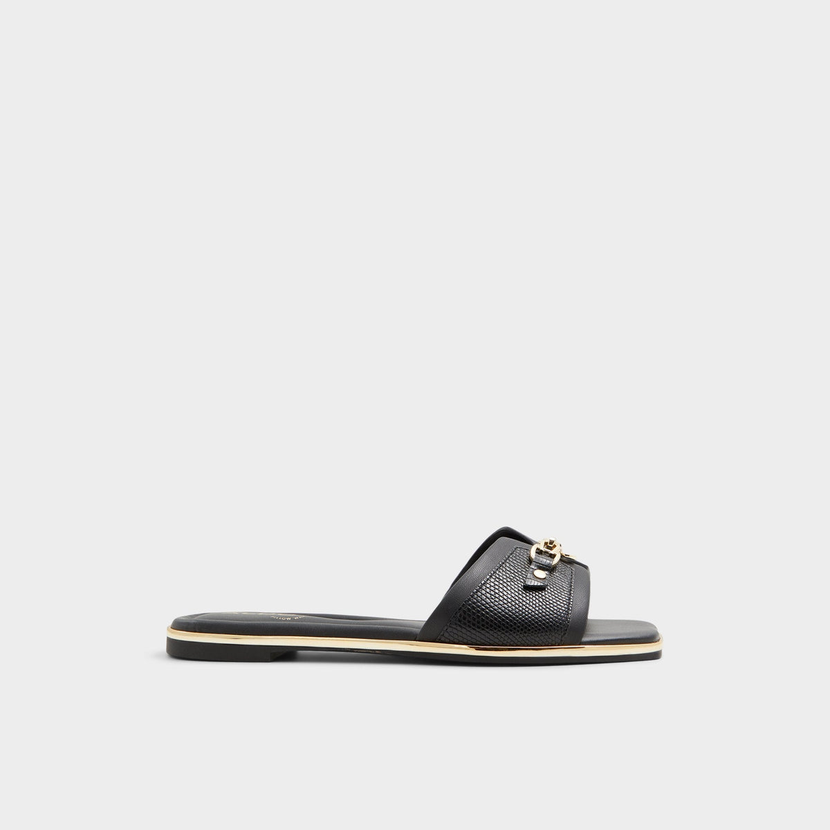 Alamassi Black Women's Flats - Slide sandal | Aldo
