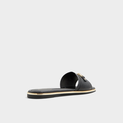 Alamassi Black Women's Flats - Slide sandal | Aldo