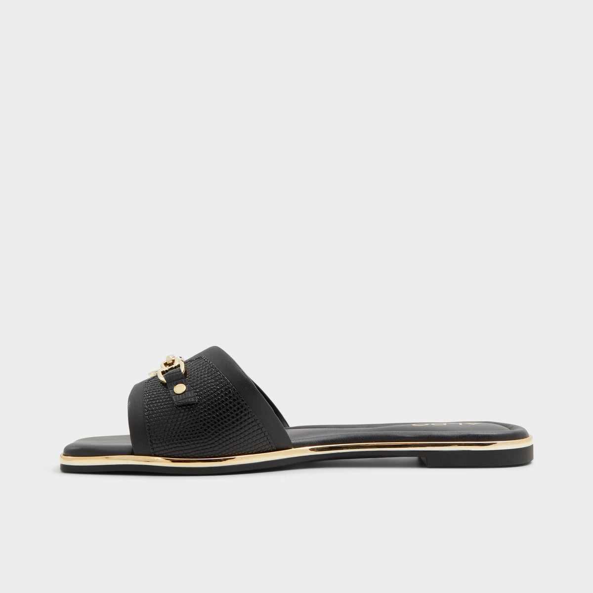 Alamassi Black Women's Flats - Slide sandal | Aldo