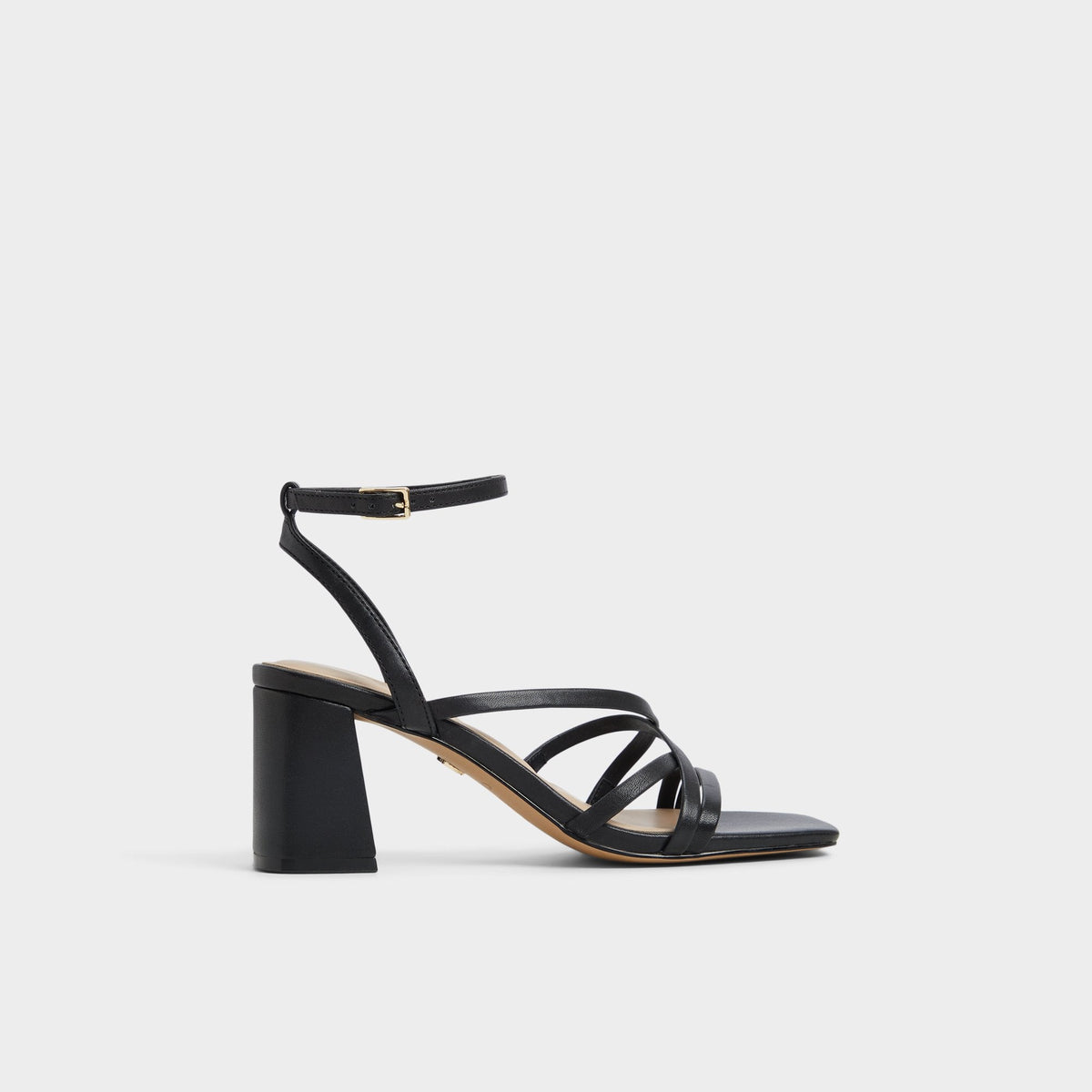 Esther Black Women's Block heels - Strappy heeled sandal, Block heel | Aldo