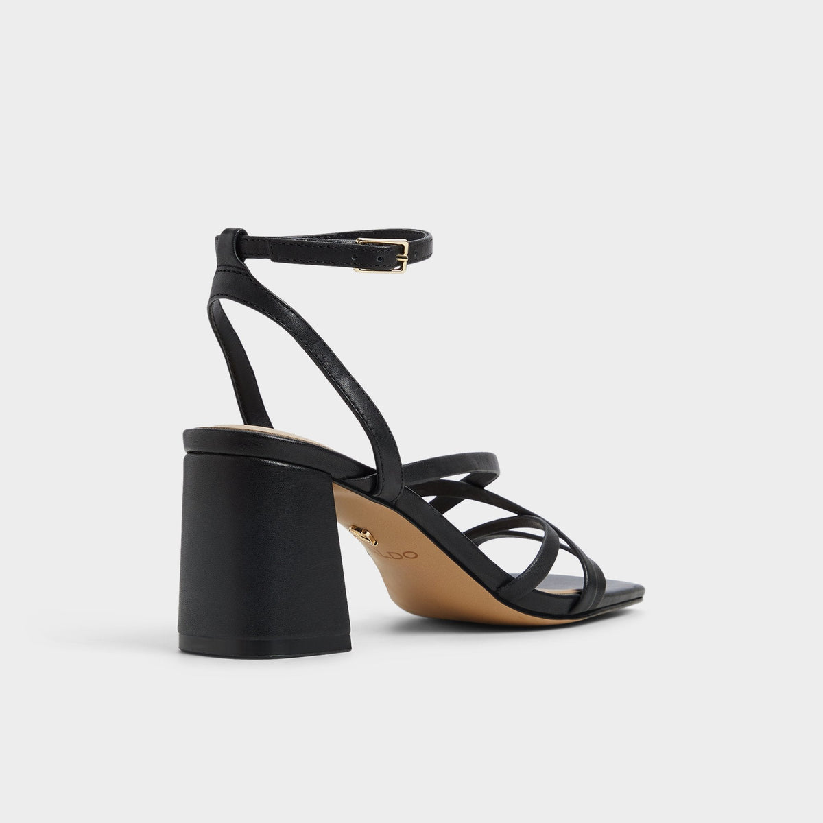 Esther Black Women's Block heels - Strappy heeled sandal, Block heel | Aldo