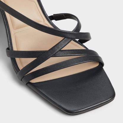 Esther Black Women's Block heels - Strappy heeled sandal, Block heel | Aldo