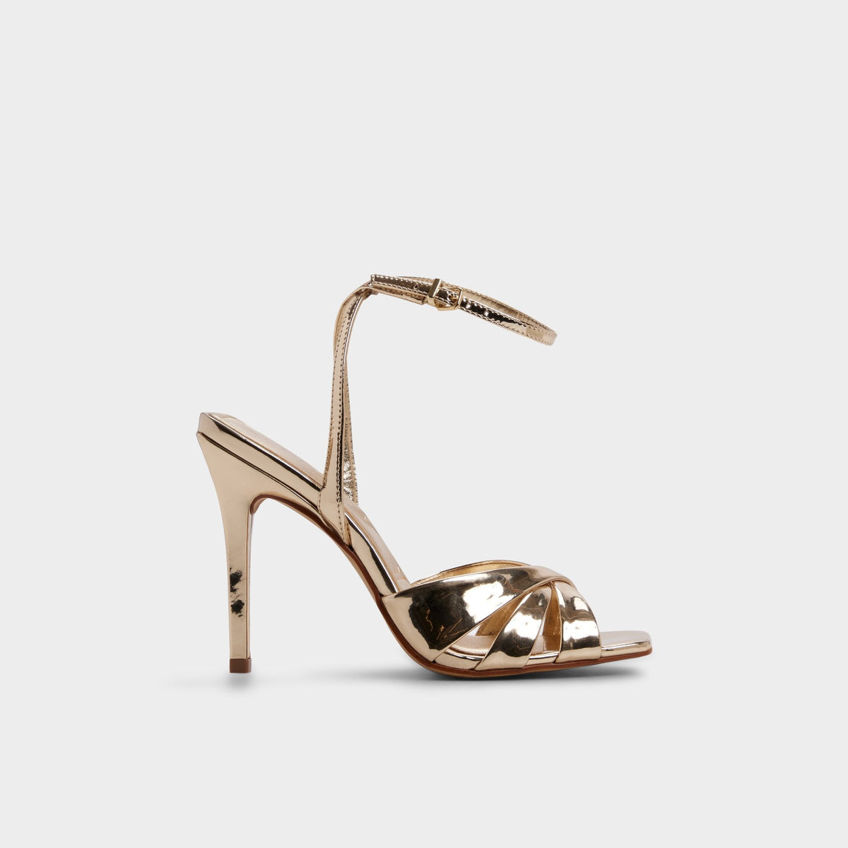 Meteora in Gold - Strappy heeled sandal, Stiletto heel | Aldo