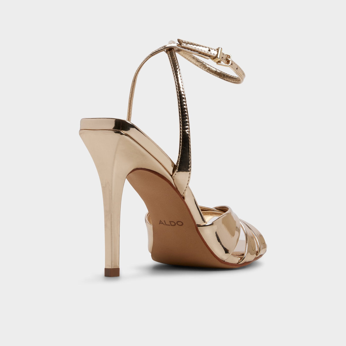 Meteora in Gold - Strappy heeled sandal, Stiletto heel | Aldo