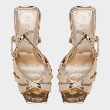 Meteora in Gold - Strappy heeled sandal, Stiletto heel | Aldo